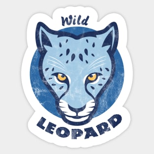 Blue Leopard Skin Sticker